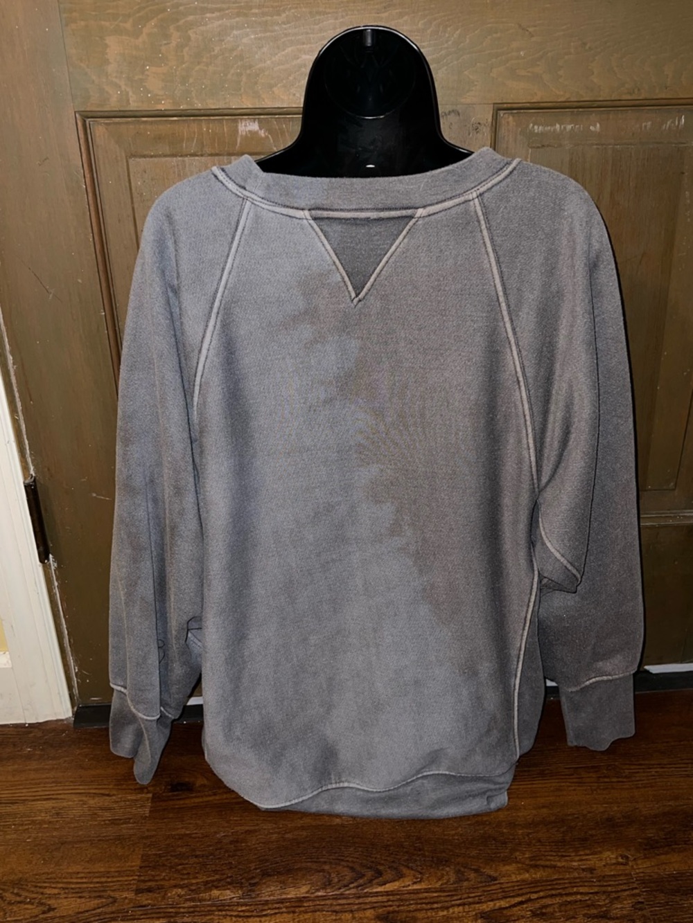 FP Movement Gray Better Days One of a Kind Oversized Pullover Sweatshirt Size M - Picture 4 of 13